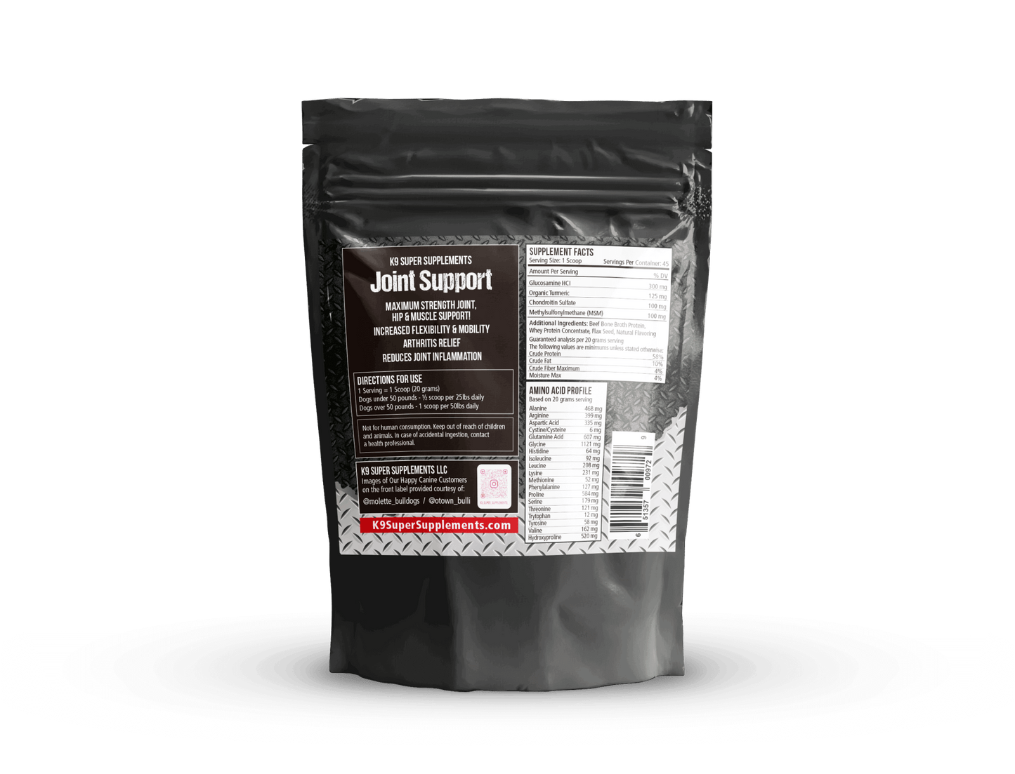 K9 Joint Support- 45 Servings! - K9 Super Supplements