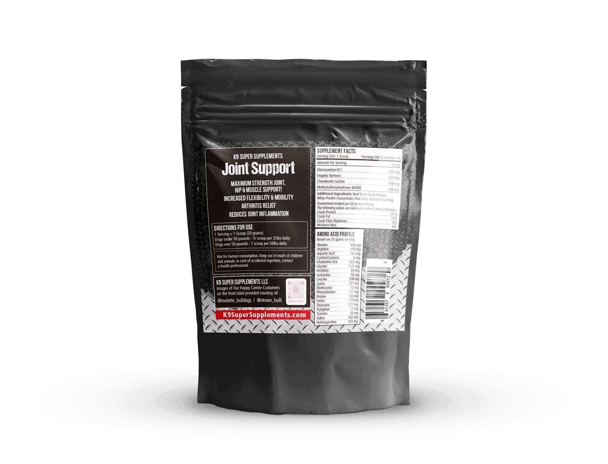 K9 Joint Support- 45 Servings! - K9 Super Supplements