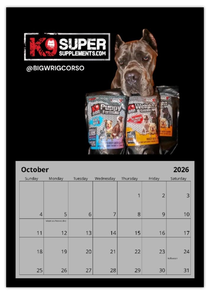 2026 K9SS Calendar