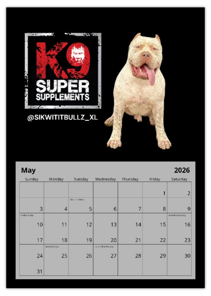 2026 K9SS Calendar
