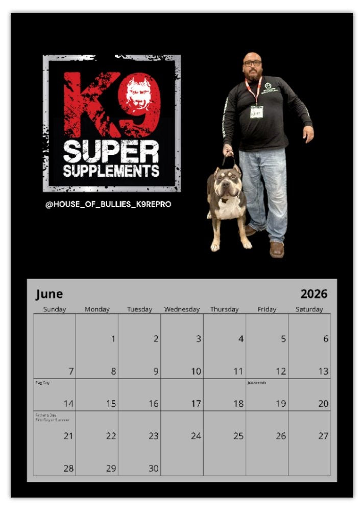 2026 K9SS Calendar