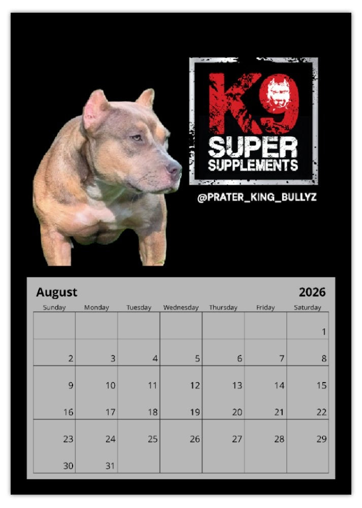 2026 K9SS Calendar